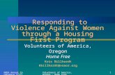Responding to Violence Against Women through a Housing First Program