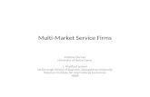 Multi-Market Service Firms