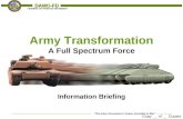 Army Transformation A Full Spectrum Force