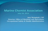 Marine Chemist Association July 18, 2013