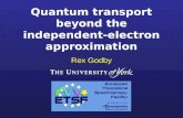 Quantum transport beyond the independent-electron approximation