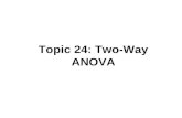 Topic 24: Two-Way ANOVA