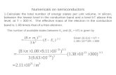 Numericals on semiconductors