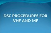 DSC PROCEDURES FOR VHF AND MF