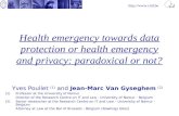 Health emergency towards data protection or health emergency and privacy: paradoxical or not?