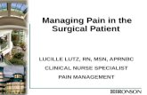 Managing Pain in the Surgical Patient