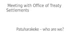 Meeting with Office of Treaty Settlements