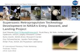 Supersonic Retropropulsion Technology Development in NASA’s Entry, Descent, and Landing Project