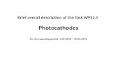 Brief overall description of the Task WP12.5  Photocathodes
