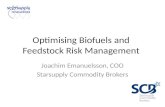 Optimising Biofuels and Feedstock Risk Management