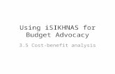Using  iSIKHNAS  for Budget Advocacy