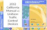 2012 California M anual on U niform T raffic C ontrol D evices