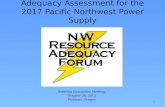 Adequacy Assessment for the 2017 Pacific Northwest Power Supply