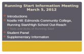 Running Start Information Meeting March 5, 2012