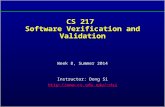 CS 217  Software  Verification and  Validation