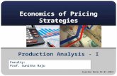 Economics of Pricing Strategies