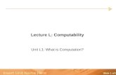 Lecture L: Computability