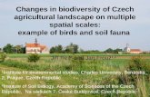 Changes in biodiversity  of  Czech agricultural landscape on multiple  spatial  scales :