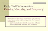 Daily TAKS Connection: Density, Viscosity, and Buoyancy