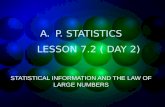 P. STATISTICS LESSON 7.2 ( DAY 2)