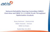 Stacy Hartman – CenturyLink Robin Howard – Verizon  NRSC Co-Chairs September 23, 2011
