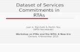 Dataset of Services Commitments in  RTAs