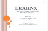 LearnX  “The Simulated learning environment”