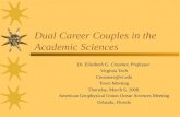 Dual Career Couples in the Academic Sciences
