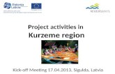 Project  activities in Kurzeme  region