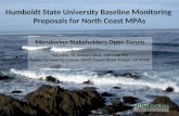 Humboldt State University Baseline Monitoring  Proposals for North Coast MPAs