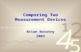 Comparing Two Measurement Devices