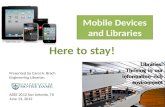 Mobile Devices and Libraries