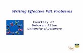 Writing Effective PBL Problems