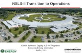NSLS-II Transition  to Operations