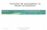 Precision  EW  measurements  at Future  accelerators