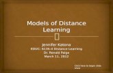 Models of Distance Learning