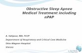 Obstructive Sleep Apnea Medical Treatment including nPAP
