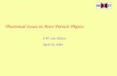 Theoretical Issues in Astro Particle Physics
