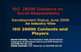 ISO  26000 Guidance on  Social Responsibility