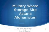 Military Waste Storage Site Astana Afghanistan
