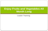 Enjoy Fruits and Vegetables All Month Long