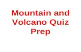 Mountain and Volcano Quiz Prep