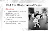 20.1 The Challenges of Peace