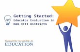 Getting Started:  Educator Evaluation in Non-RTTT Districts