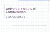 Universal Models of Computation
