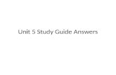Unit 5 Study Guide Answers