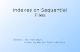 Indexes on Sequential Files