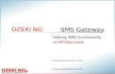Adding SMS functionality to  HP Openview