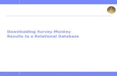Downloading  Survey Monkey  Results to a Relational Database