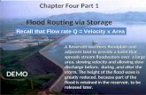 Chapter Four Part 1 Flood Routing via Storage